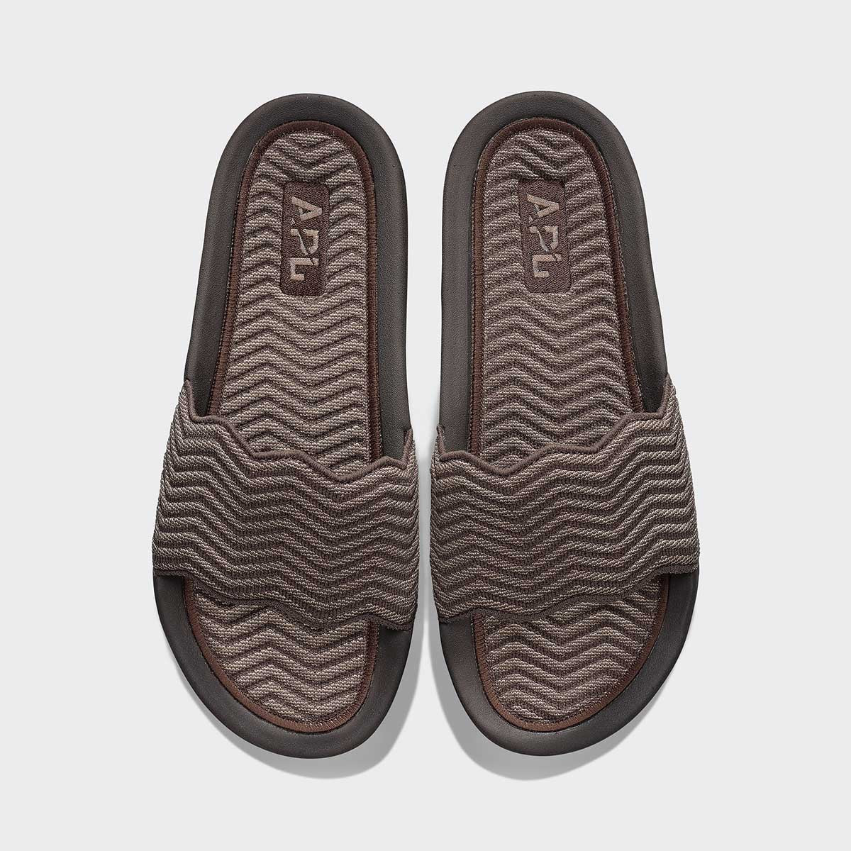 Men&#39;s TechLoom ZigZag Slide Chocolate / Almond view 1